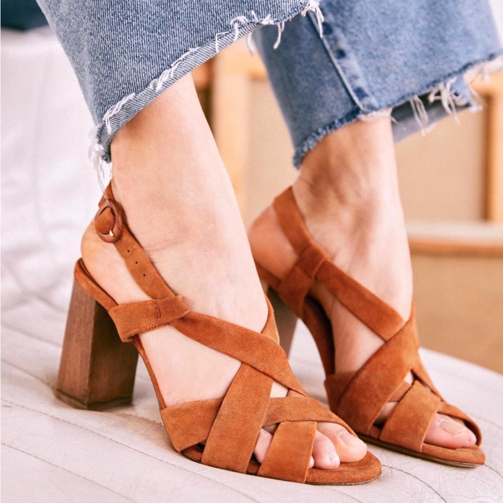 Sezane High Thomas Sandals in 37
